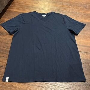 Lacoste NWOT Navy Short Sleeve Undershirt/Tee Classic V- Neck.